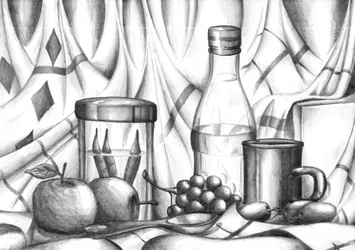 Monochrome Table Still Life
