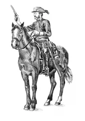Mounted Officer with Pistol