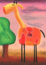 Playful Spotted Giraffe