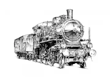 Powerful Steam Locomotive