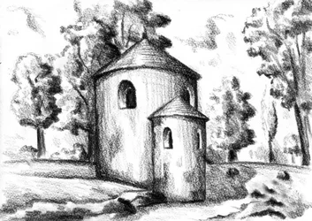 Rustic Chapel Sketch