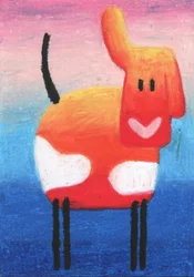 Smiling Orange Dog