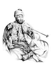 Turbaned Man with Pipe