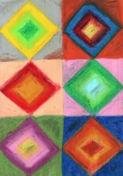 Vibrant Geometric Diamonds