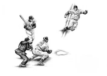 Vintage Baseball Play