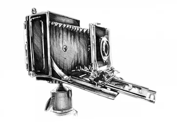 Vintage Camera Drawing