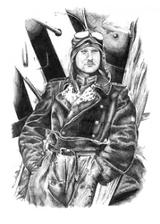 Vintage Pilot Portrait