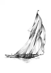 Vintage Sailboats Racing