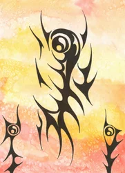Yin Yang Tribal Design