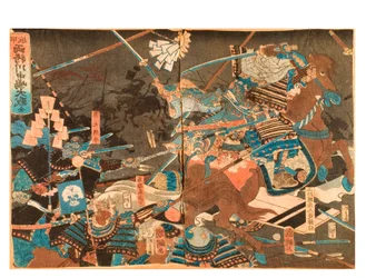The Great Battle of Kawanakajima between Two Generals, c.1859-71