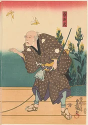 Shirotayū with Two Butterflies