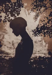 Pensive Woman Silhouette