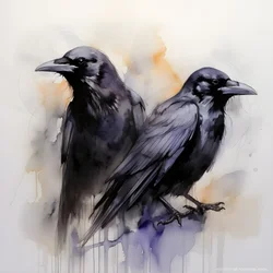 View of 2 Anatomically Correct Ravens 3