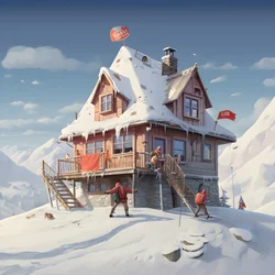 A House with a Ski Cap 4