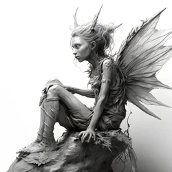 Full Body Sketch of a Pixie 3