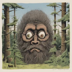 face in the trees 2