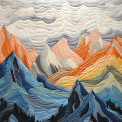 Quilted Mountain Range 3