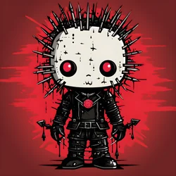Hello Kitty as Pinhead Shirt Design 4