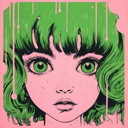 Risograph of a Delicate Girl 4