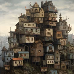 A city of lying houses