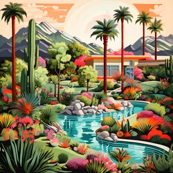 Detailed Illustration of Palm Springs 4