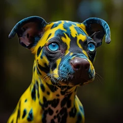 A Single Alien, Part Poison Dart Frog + Part Dog 1