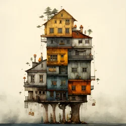 a big and a small house 4