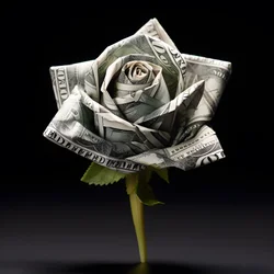 A Rose Made of 100 Dollar Bills, Electrified 2