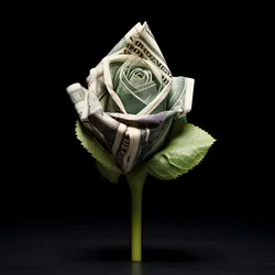 A Rose Made of 100 Dollar Bills, Electrified 4