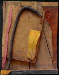 Untitled (Merz Picture Pink-Yellow)