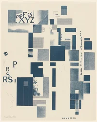 Untitled, No. 3 of 6 from the Portfolio Merz 3. Kurt Schwitters 6 Lithos. Merz Portfolio. First Portfolio of the Merz Publisher