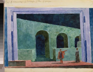 Stage Design for the Opera Boris Godunov by Modest Mussorgsky