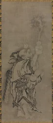 Hotei with Daoist Immortals: Immortal with Gourd and Dragon