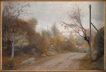 The Road at Mogenstrup, Zealand. Autumn