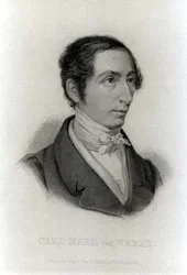 Portrait of Carl Maria von Weber, German composer