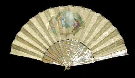 Fan, Belgian, 1880-89