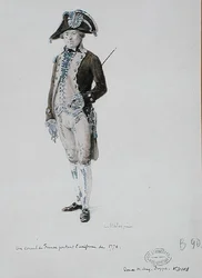A Consul of France wearing the uniform of 1776