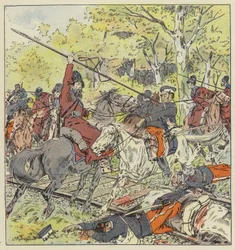 Cavalry engagement on the Port Arthur line