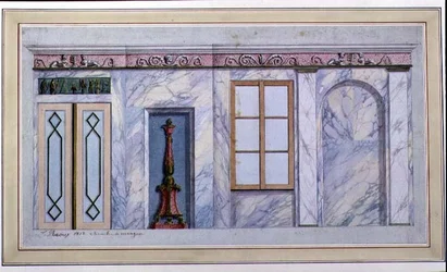 Design for an Empire Dining Room Interior