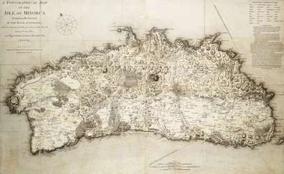 Map of Minorca