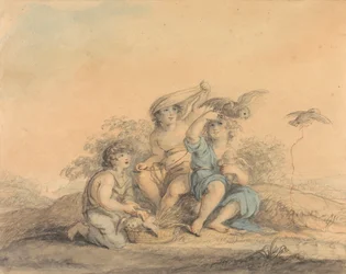 Children with Pet Owls