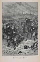 Retreat from Moscow, illustration from 