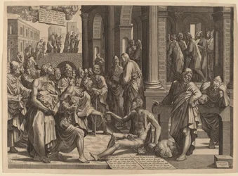 Apostles Peter and John Healing the Paralytic