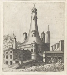 Building with a Crescent Moon on the Roof