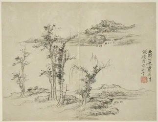 Landscape in the Style of Ancient Masters: after Ni Zan (1301-1374)