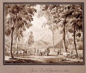 Breakfast of Empress Josephine de Beauharnais in Cervos in 1810