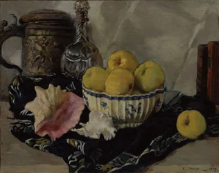 Still Life. Shell and Apples