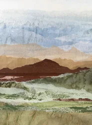 Abstract Mountain Layers