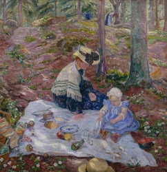 Ingerid and Mother in Birkelunden