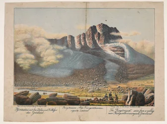 "Hjortetakken", seen from the Valley at Kobbefjorden Greenland